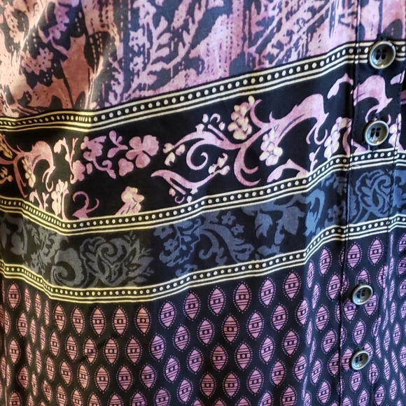 Yest tunic top lightweight purple floral NEW!! - Picture 3 of 7